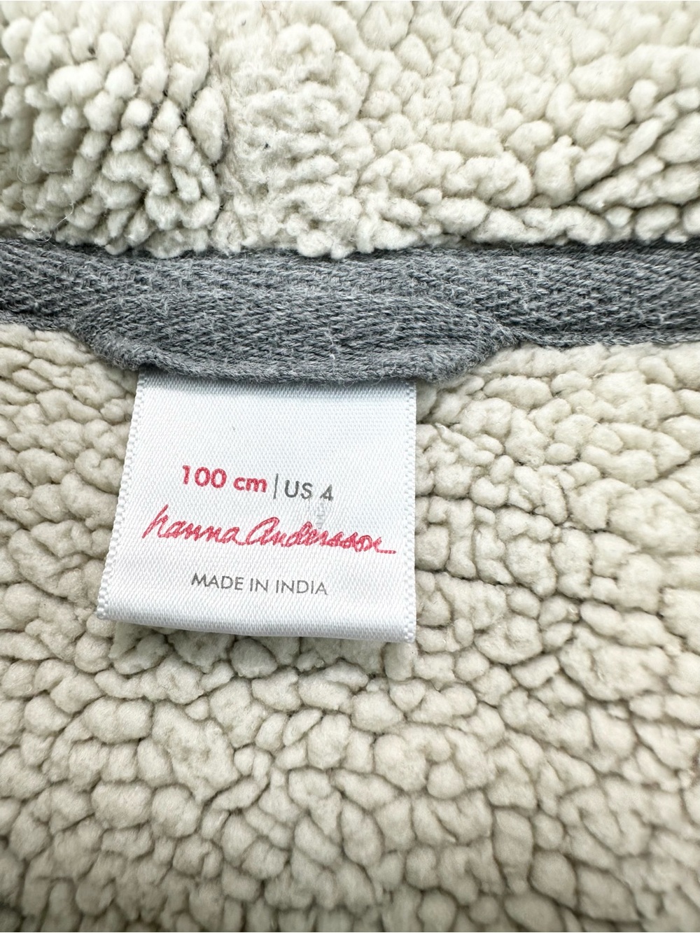 Hanna Andersson Blue Camouflage Supercozy Faux Shearling Lined Zip Hoodie, 4 - Picture 6 of 12